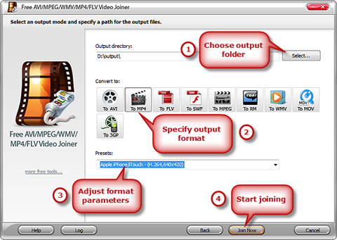 Specify Output Settings