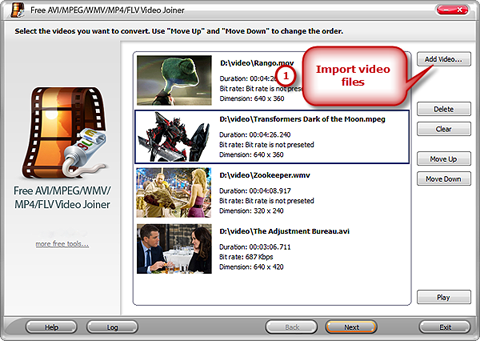 Import Video Files