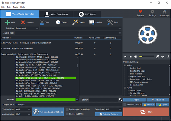 Set Output Format & Quality