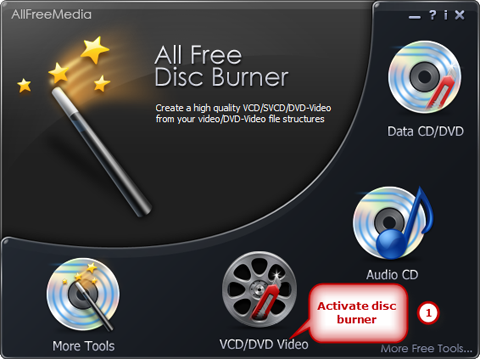 Activate the DVD-Video Burner