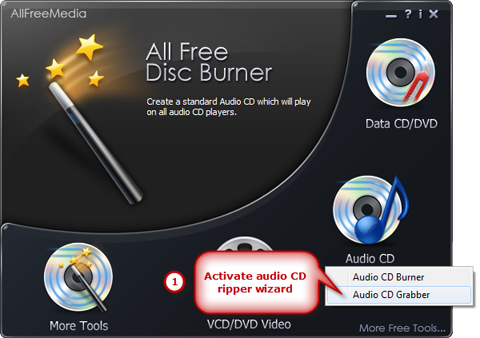 Activate the Audio CD Ripper